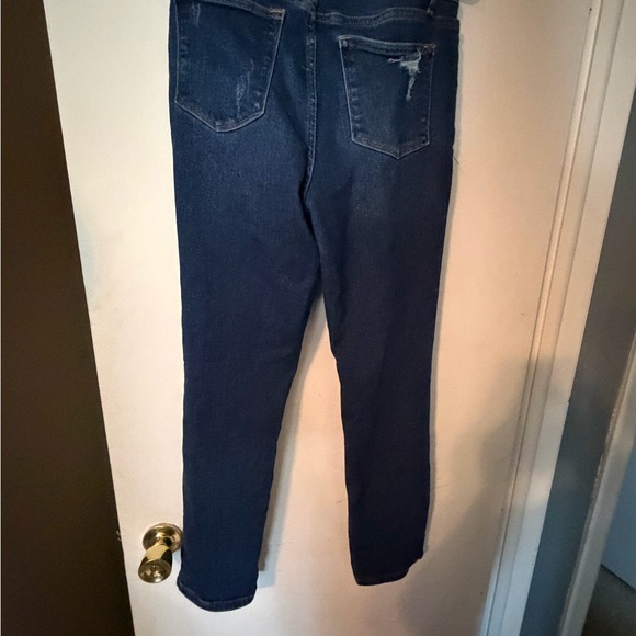Judy Blue Dark Blue Distressed Skinny Jeans - Picture 3 of 3
